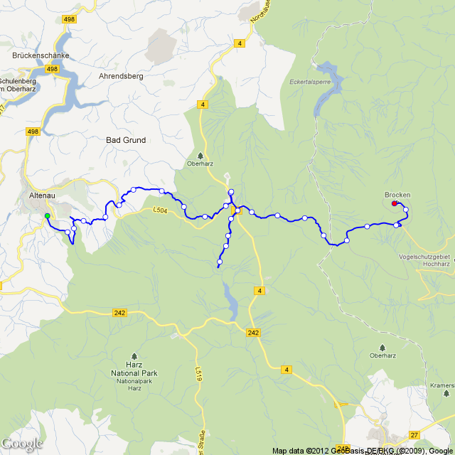 Altenau till Brocken