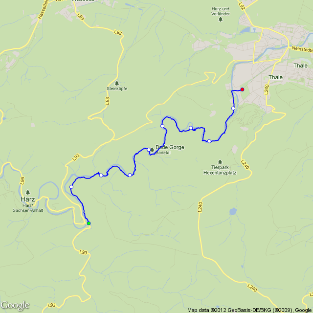 Treseburg till Thale