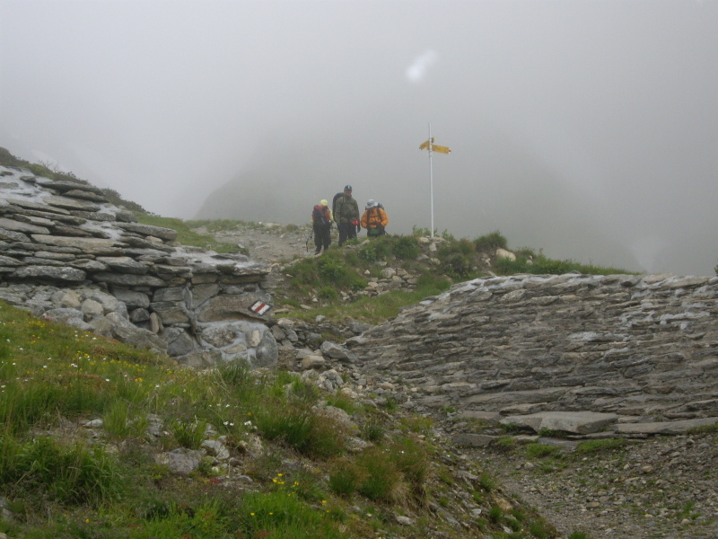 nedstigning från Col de Balme