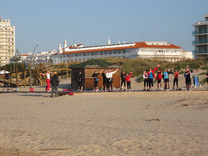 jympa på stranden