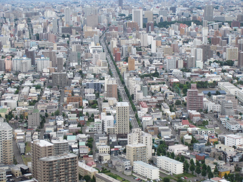 utsikt över Sapporo